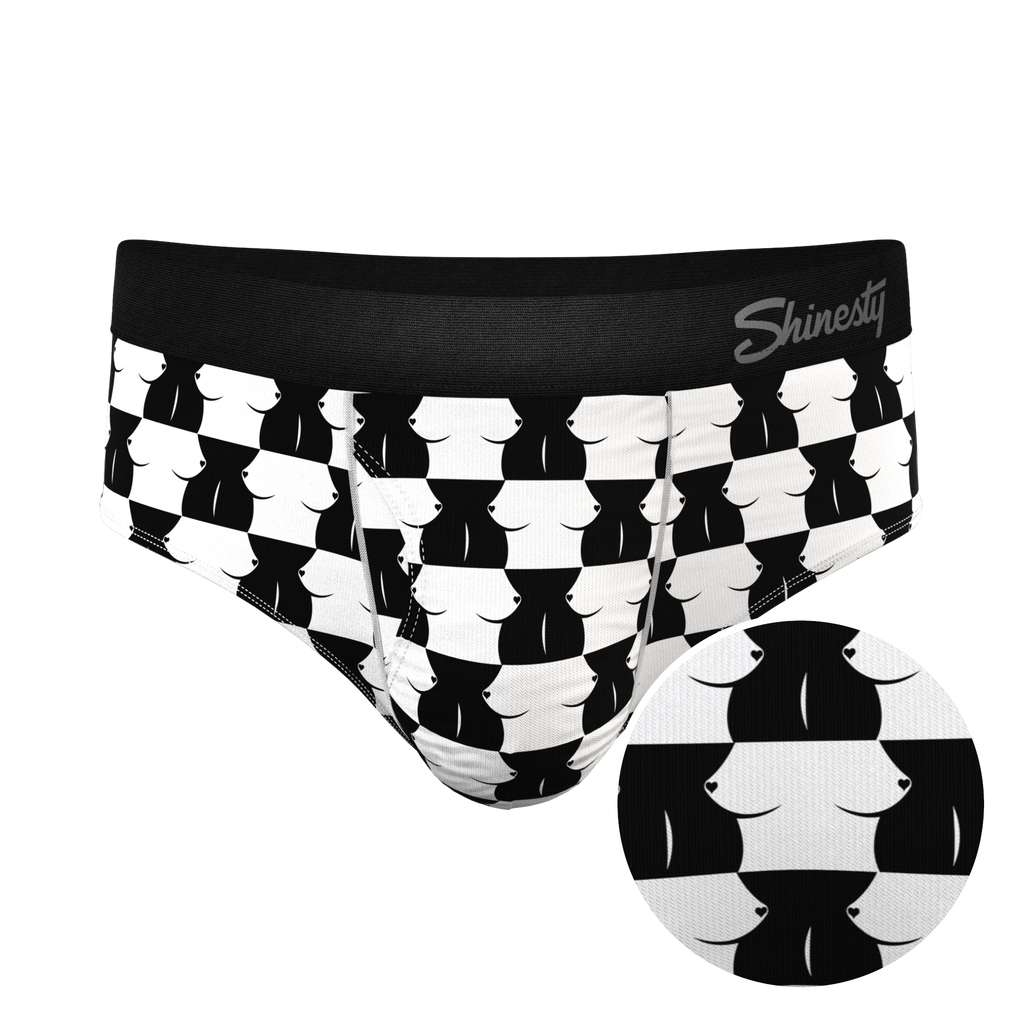 The Chest Mate | Checkered Ball Hammock® Pouch Underwear Briefs - Shinesty
