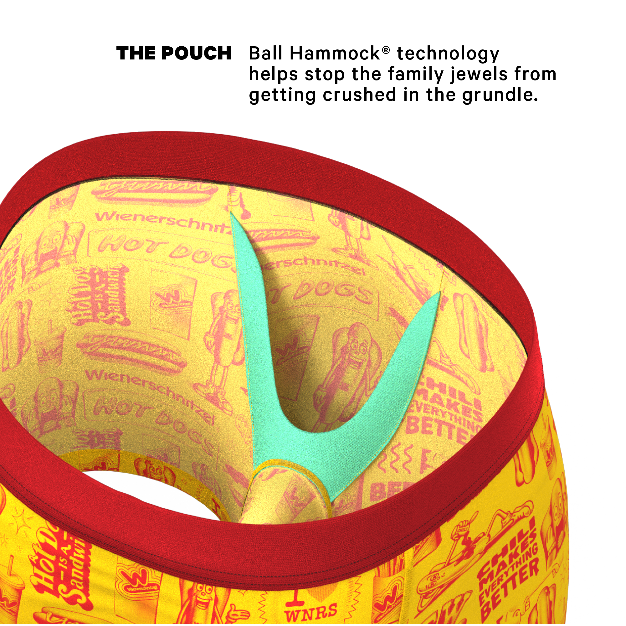 The Chili Dog | Shinesty x Wienerschnitzel Ball Hammock® Pouch Underwear - Shinesty