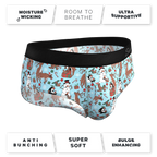 The Christmas Key Party | Christmas Characters Ball Hammock® Pouch Underwear Briefs - Shinesty