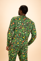The Christmas Tree Camo | Christmas Tree SleepDeep™ Men’s Long Sleeve Pajama Shirt - Shinesty