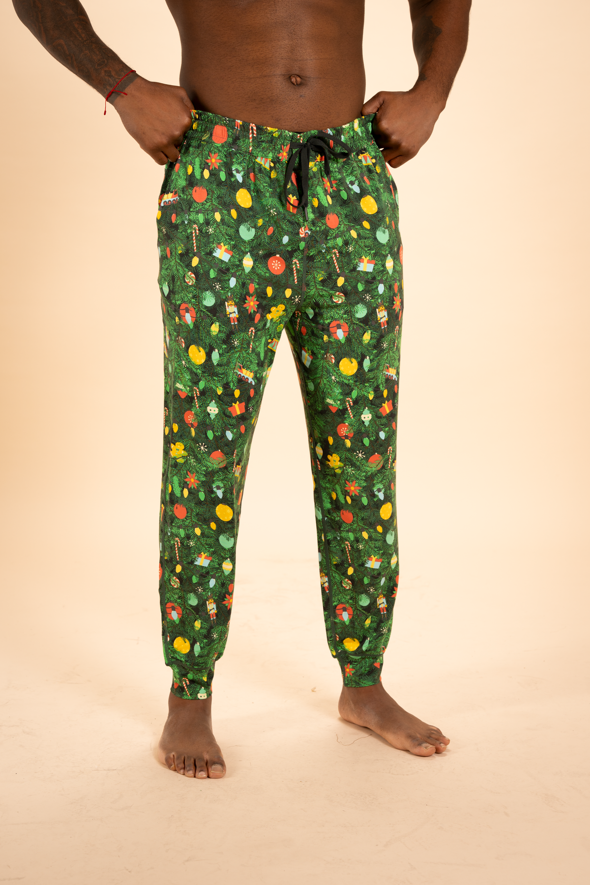 The Christmas Tree Camo | Christmas Tree SleepDeep™ Men's Pajama Joggers - Shinesty
