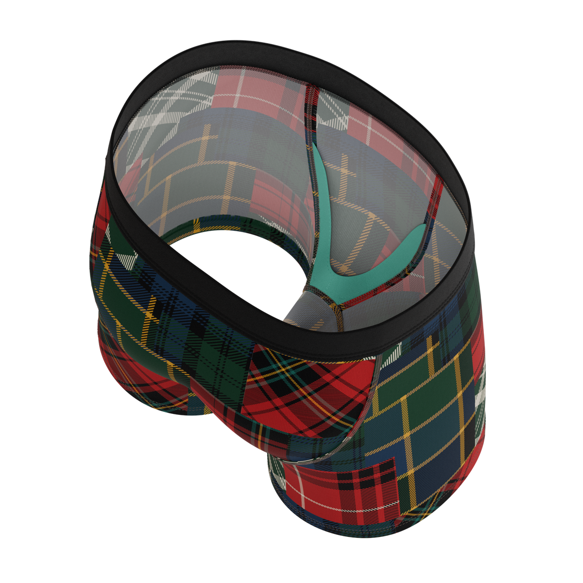 The Clash Of The Tartans | Tartan Patchwork Youth Boxer Briefs - Shinesty