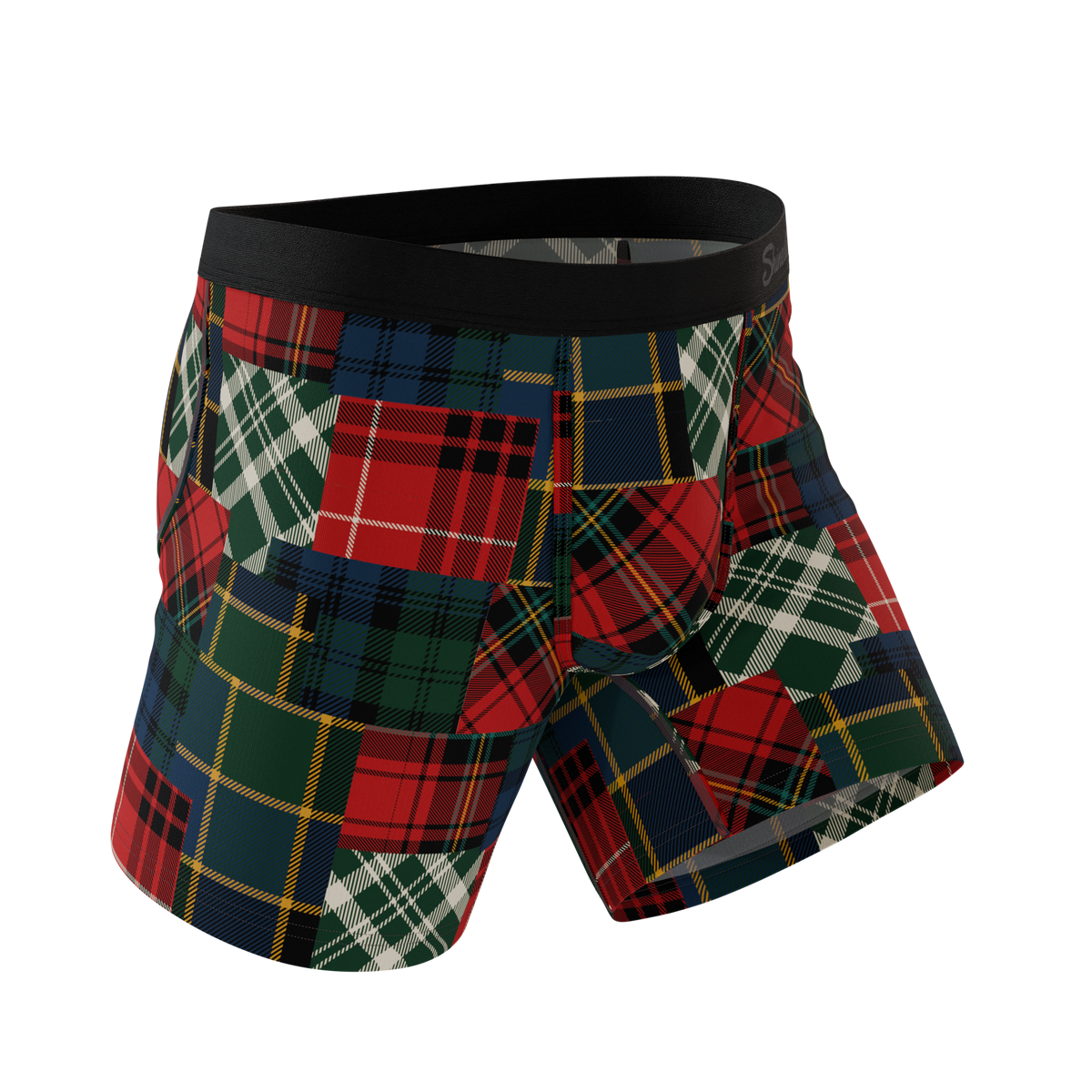 The Clash Of The Tartans | Tartan Patchwork Ball Hammock® Pouch Underwear - Shinesty