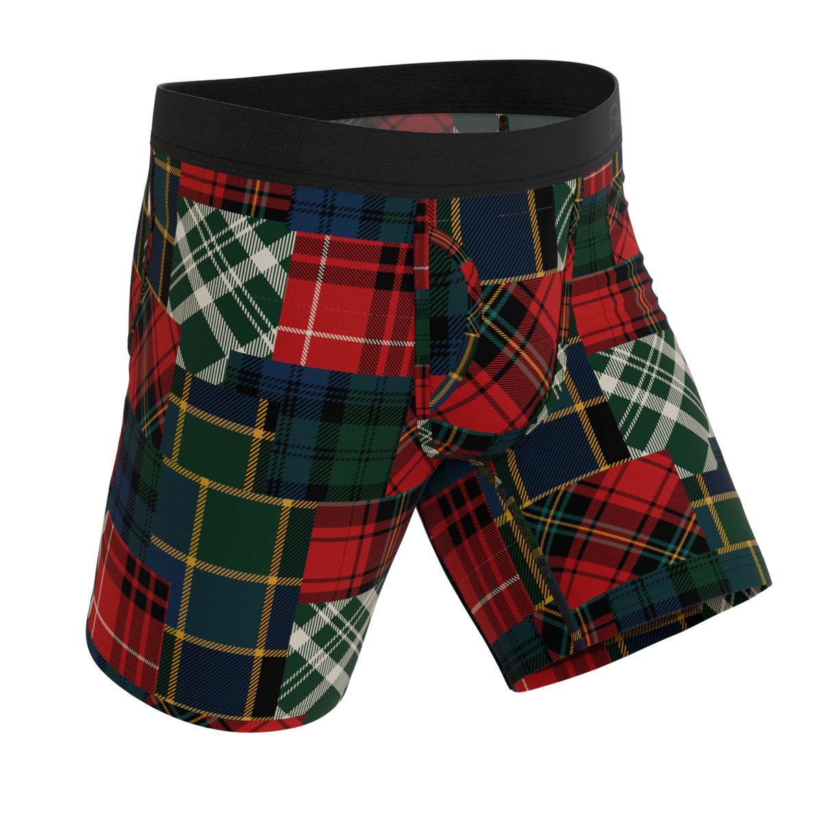 The Clash Of The Tartans | Tartan Patchwork Ball Hammock® Boxer - Long Leg - Shinesty