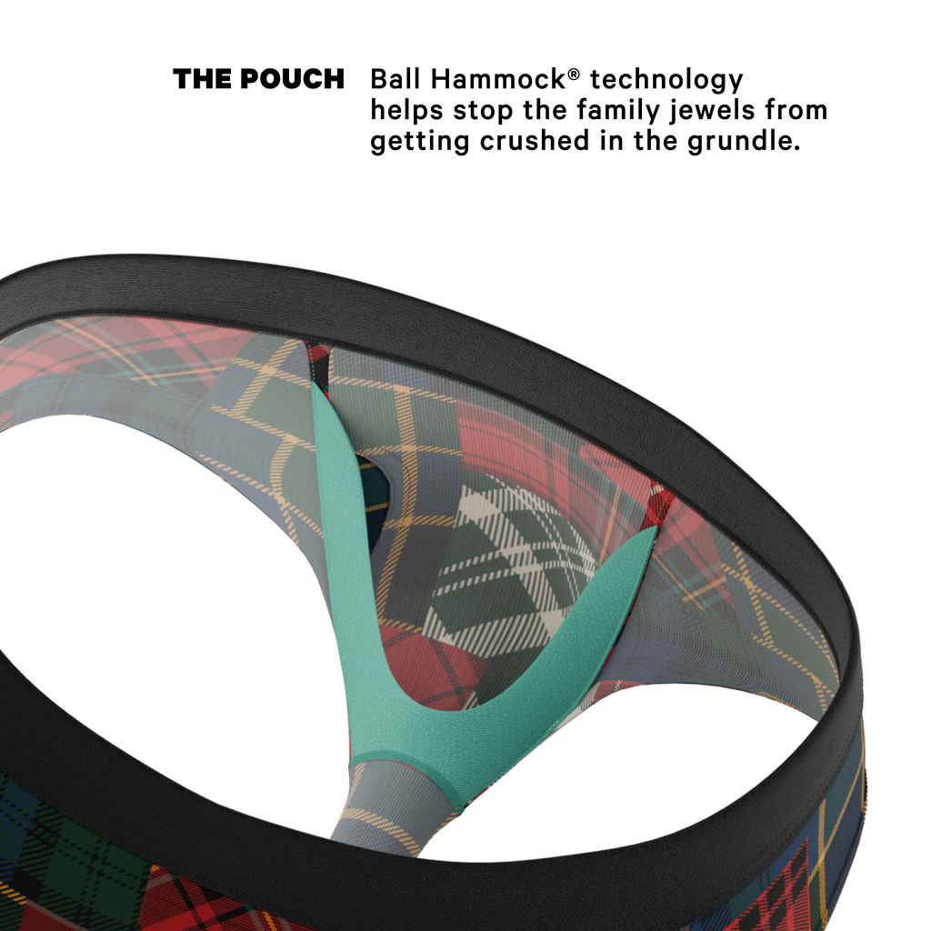 The Clash Of The Tartans | Tartan Patchwork Ball Hammock® Pouch Underwear Briefs - Shinesty