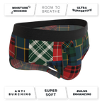 The Clash Of The Tartans | Tartan Patchwork Ball Hammock® Pouch Underwear Briefs - Shinesty