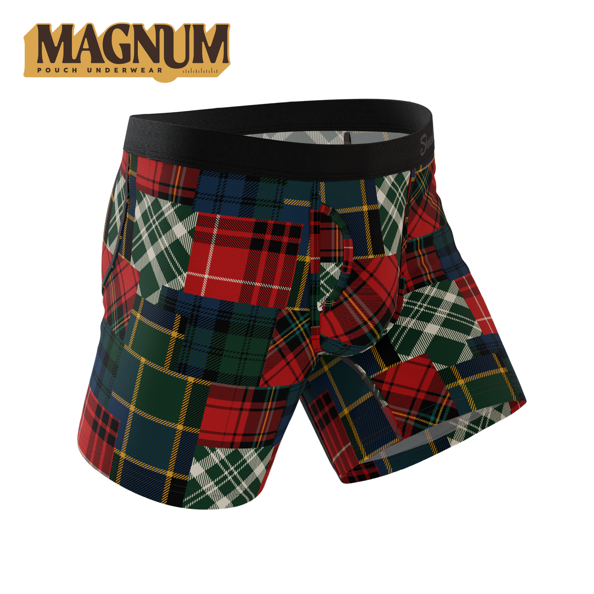 The Clash Of The Tartans | Tartan Patchwork Ball Hammock® Magnum Big Pouch Underwear - Shinesty