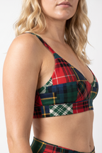 The Clash Of The Tartans | Tartan Patchwork Boob Hammock™ Plunge Bralette - Shinesty