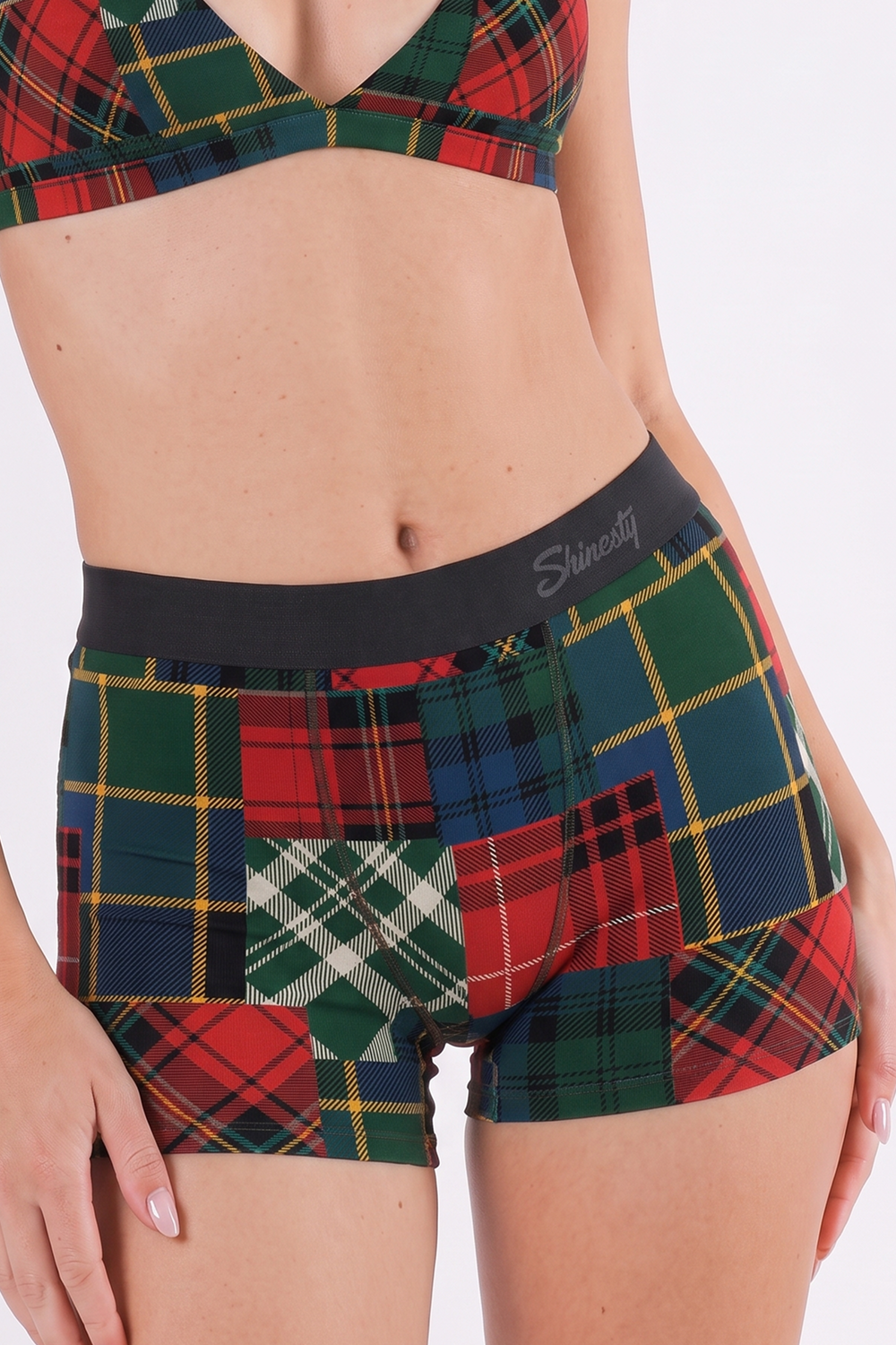 The Clash Of The Tartans | Tartan Patchwork Women’s Boxers - Shinesty