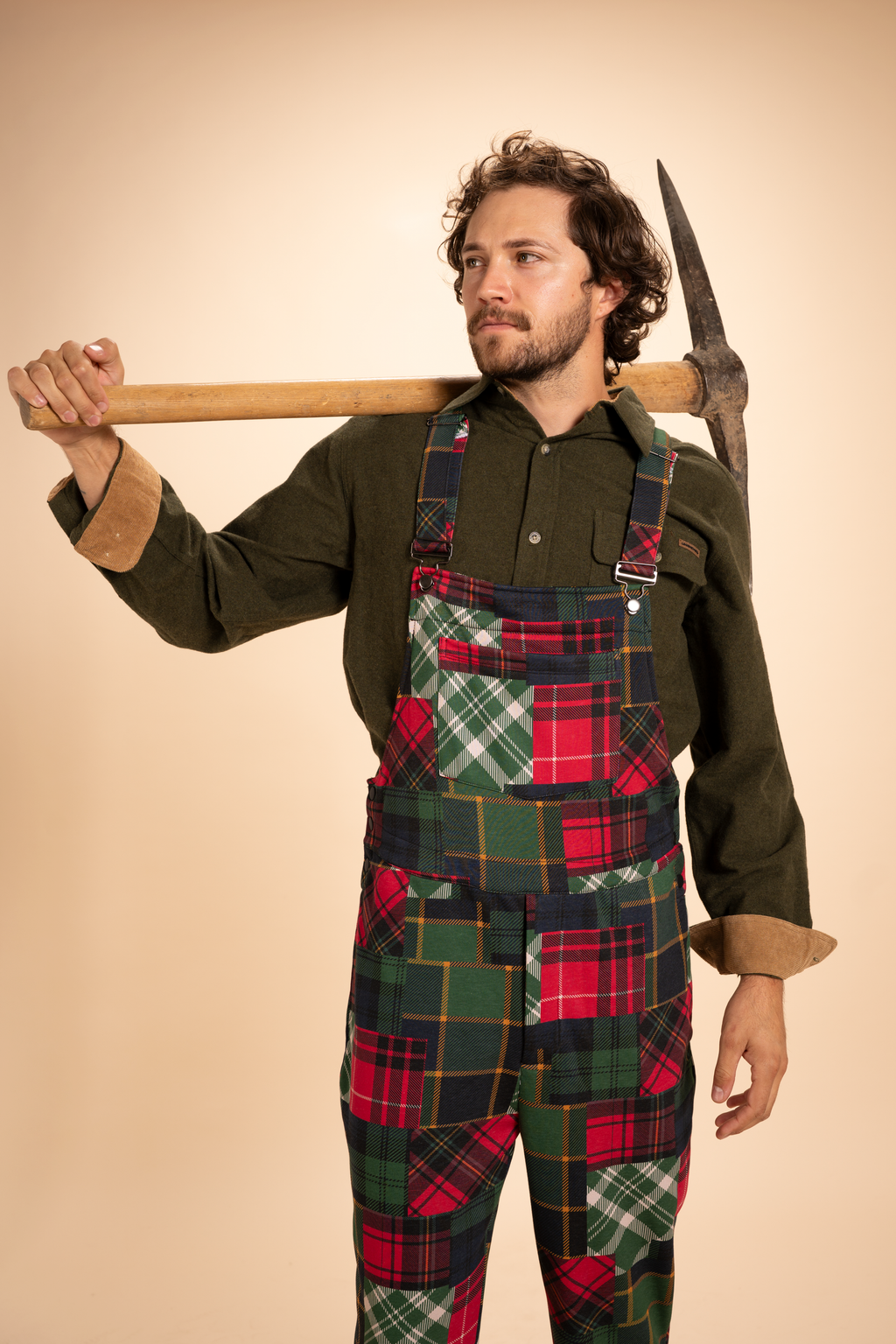 The Clash Of The Tartans | Tartan Patchwork Plaid Men's Straight Leg Pajamarall - Shinesty