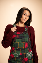 The Clash Of The Tartans | Tartan Patchwork Plaid Women's Wide Leg Pajamarall - Shinesty