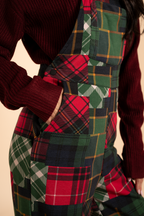 The Clash Of The Tartans | Tartan Patchwork Plaid Women's Wide Leg Pajamarall - Shinesty