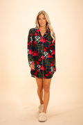 The Clash Of The Tartans | Tartan Patchwork SleepDeep™ Long Sleeve Pajama Dress - Shinesty