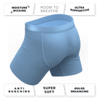 The Clear Skies | Light Blue Tonal Ball Hammock® Pouch Underwear - Shinesty