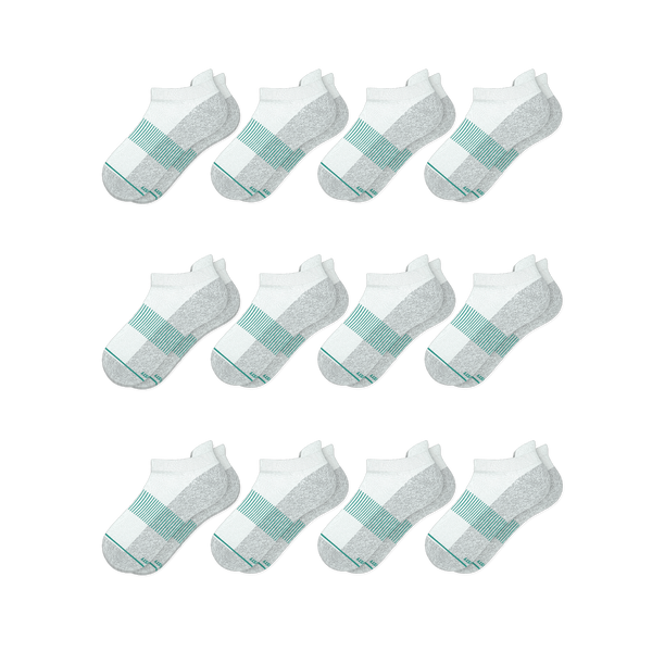 White Stay Weird Heel Hammock™ Ankle Socks 12 Pack | The Cloud 9