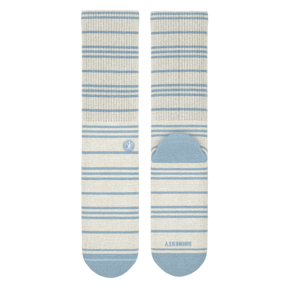 The College Ruled | Stripe Heel Hammock™ Crew Socks - Shinesty