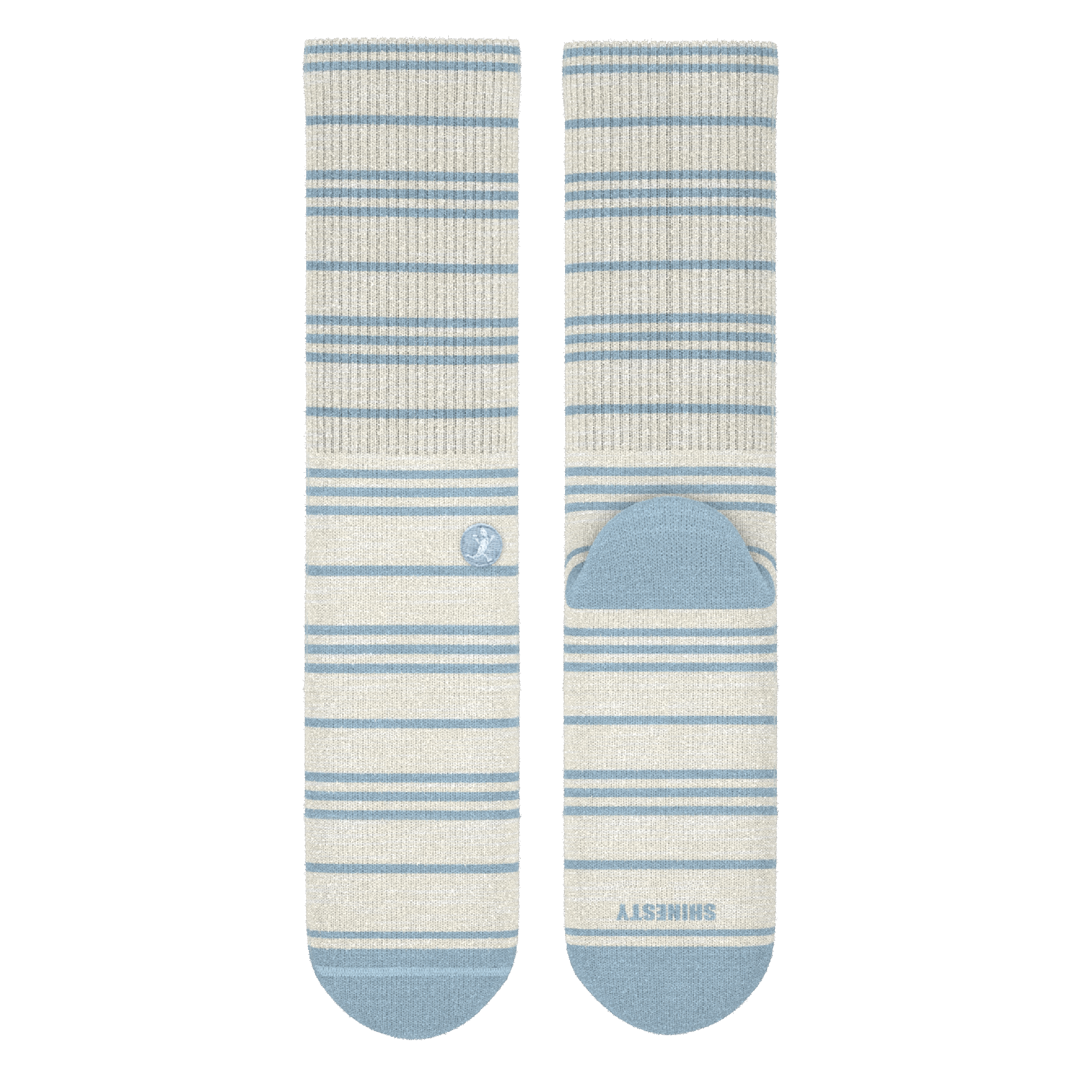 The College Ruled | Stripe Heel Hammock™ Crew Socks - Shinesty