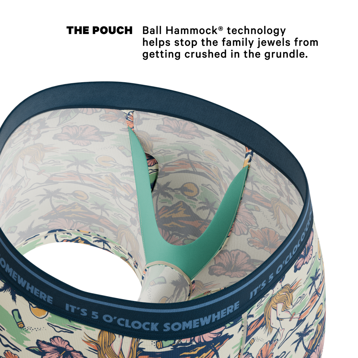 The Come Monday | Shinesty x Margaritaville® Ball Hammock® Pouch Trunks Underwear - Shinesty
