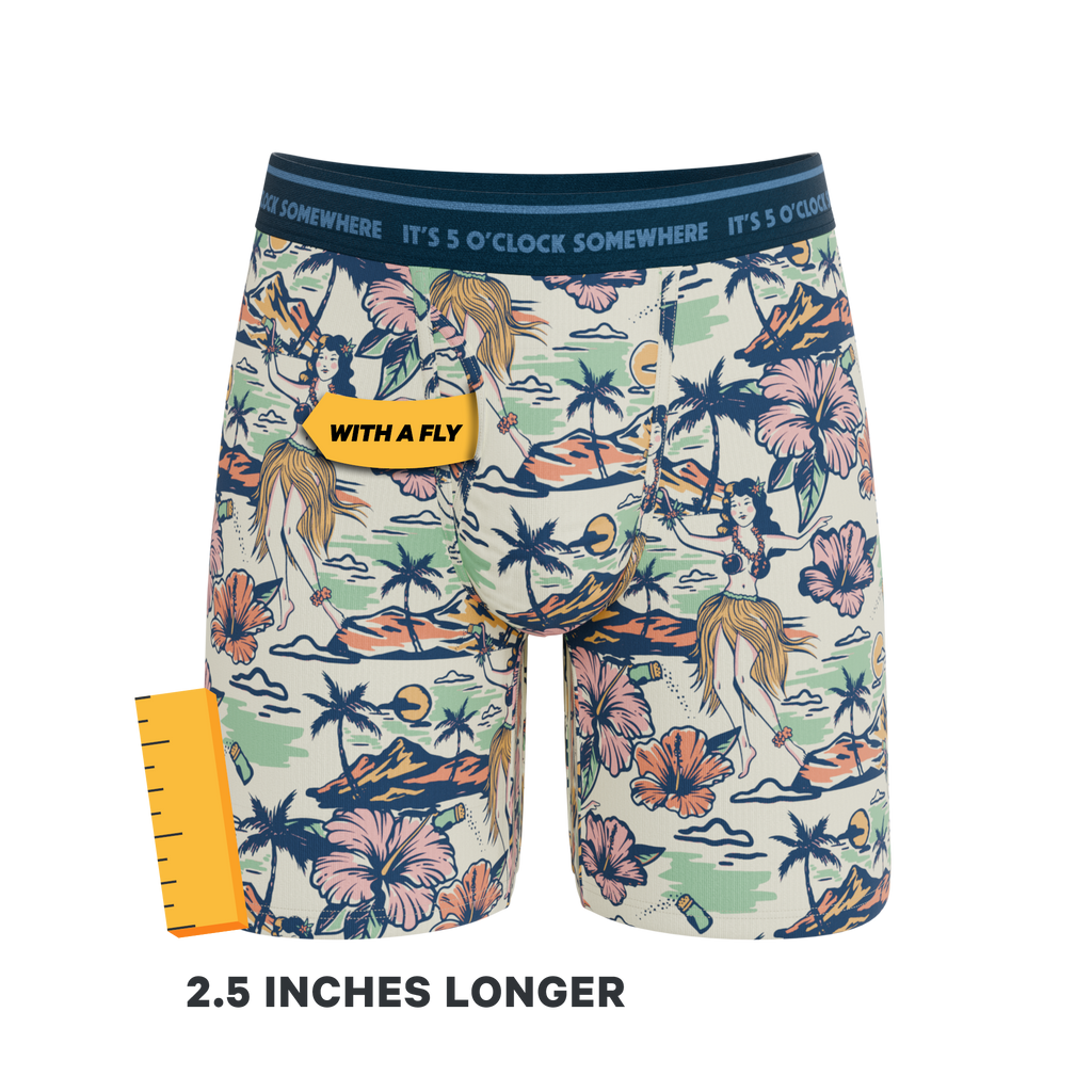 The Come Monday | Shinesty x Margaritaville® Ball Hammock® Boxer - Long Leg - Shinesty