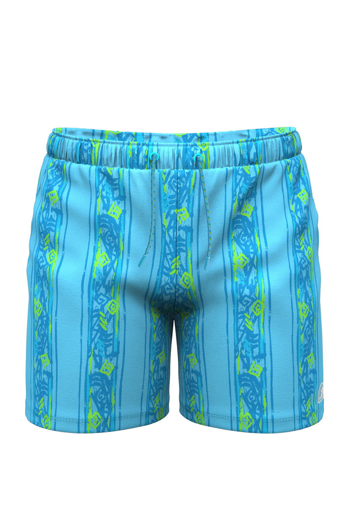 The Conch Shell | Light Blue Retro Ball Hammock® Pouch 5" Swim Trunks - Shinesty