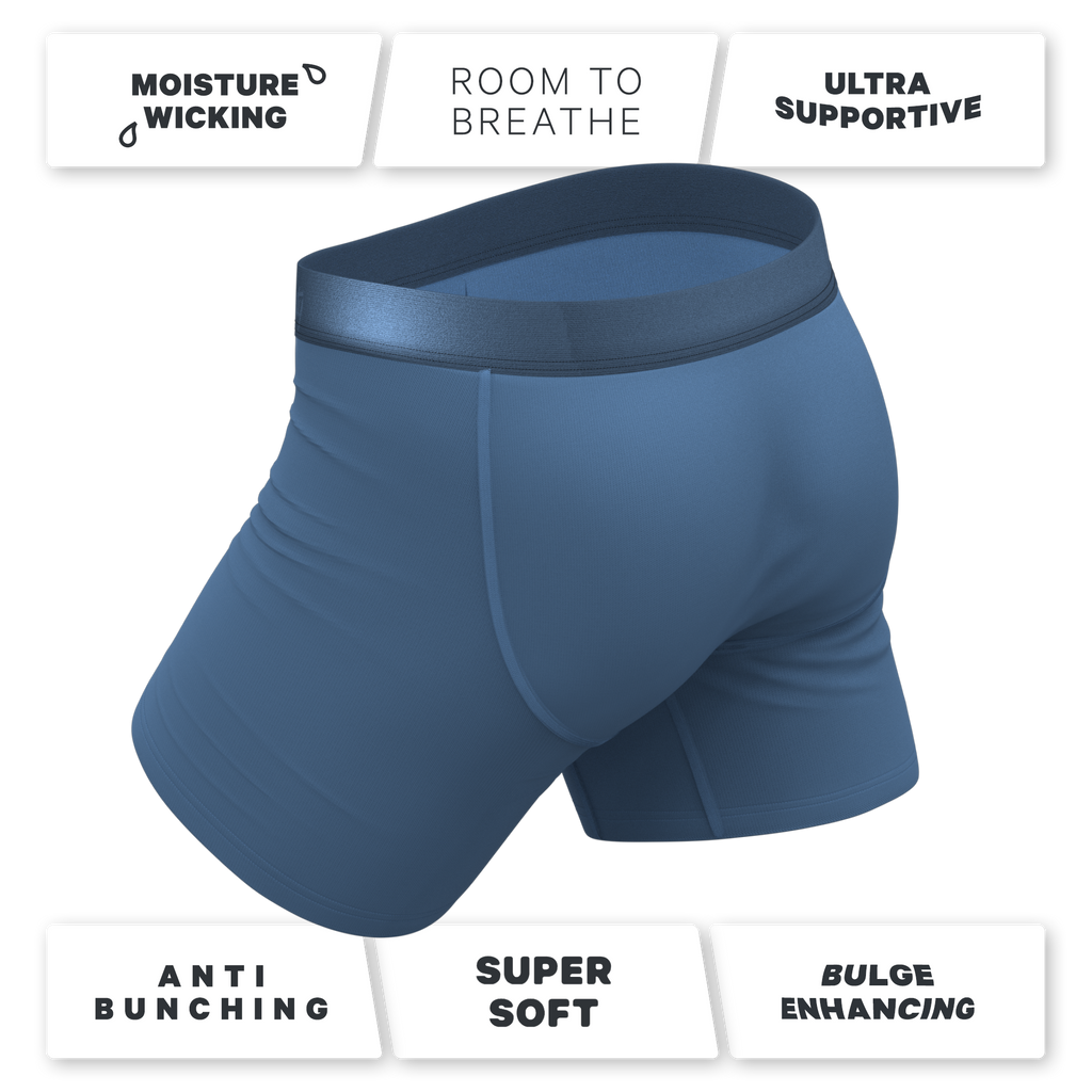 The Cool Cobalt | Slate Blue Ball Hammock® Pouch Underwear - Shinesty