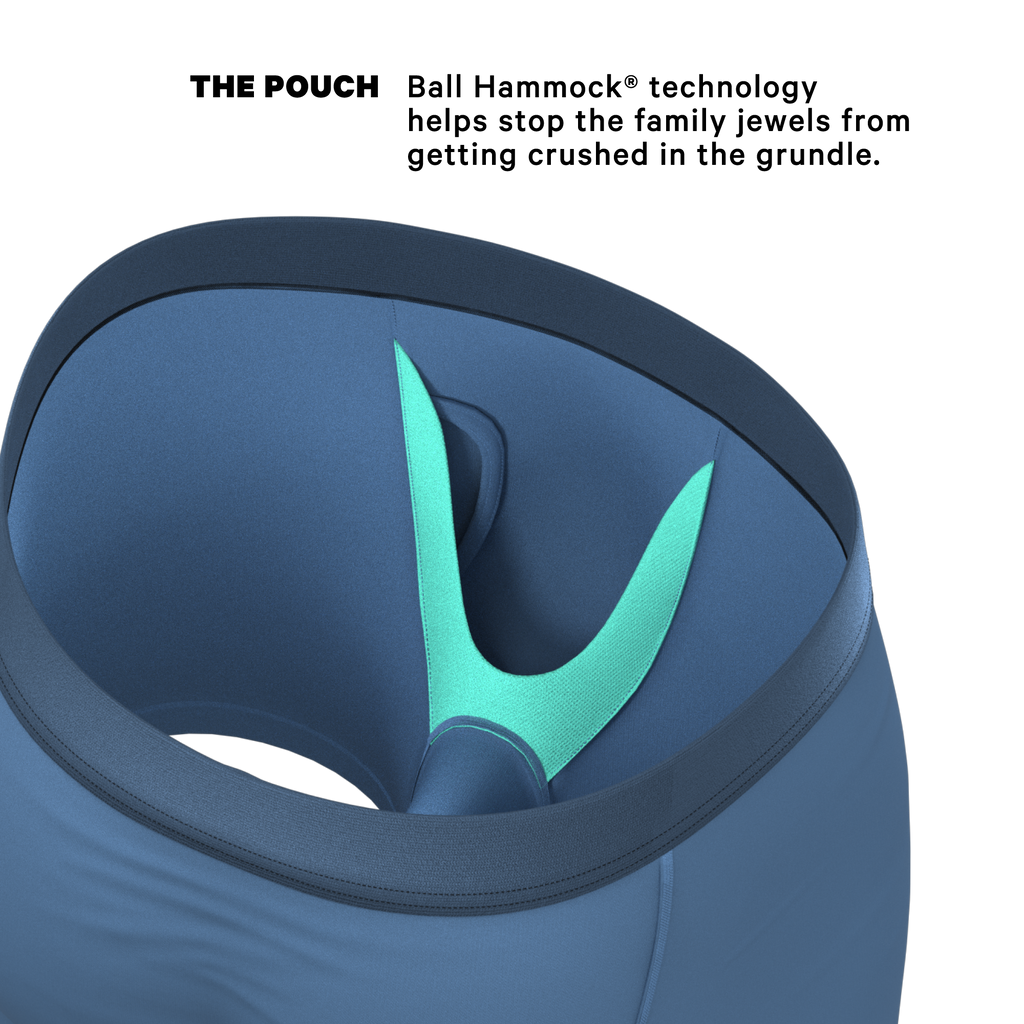 The Cool Cobalt | Slate Blue Ball Hammock® Pouch Underwear With Fly - Shinesty