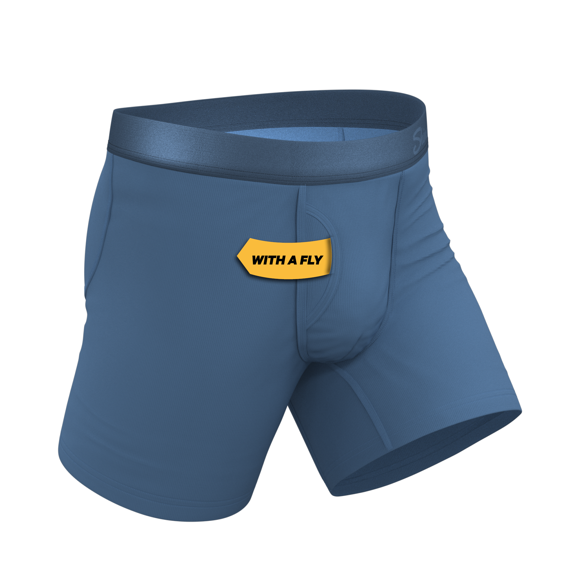 The Cool Cobalt | Slate Blue Ball Hammock® Pouch Underwear With Fly - Shinesty