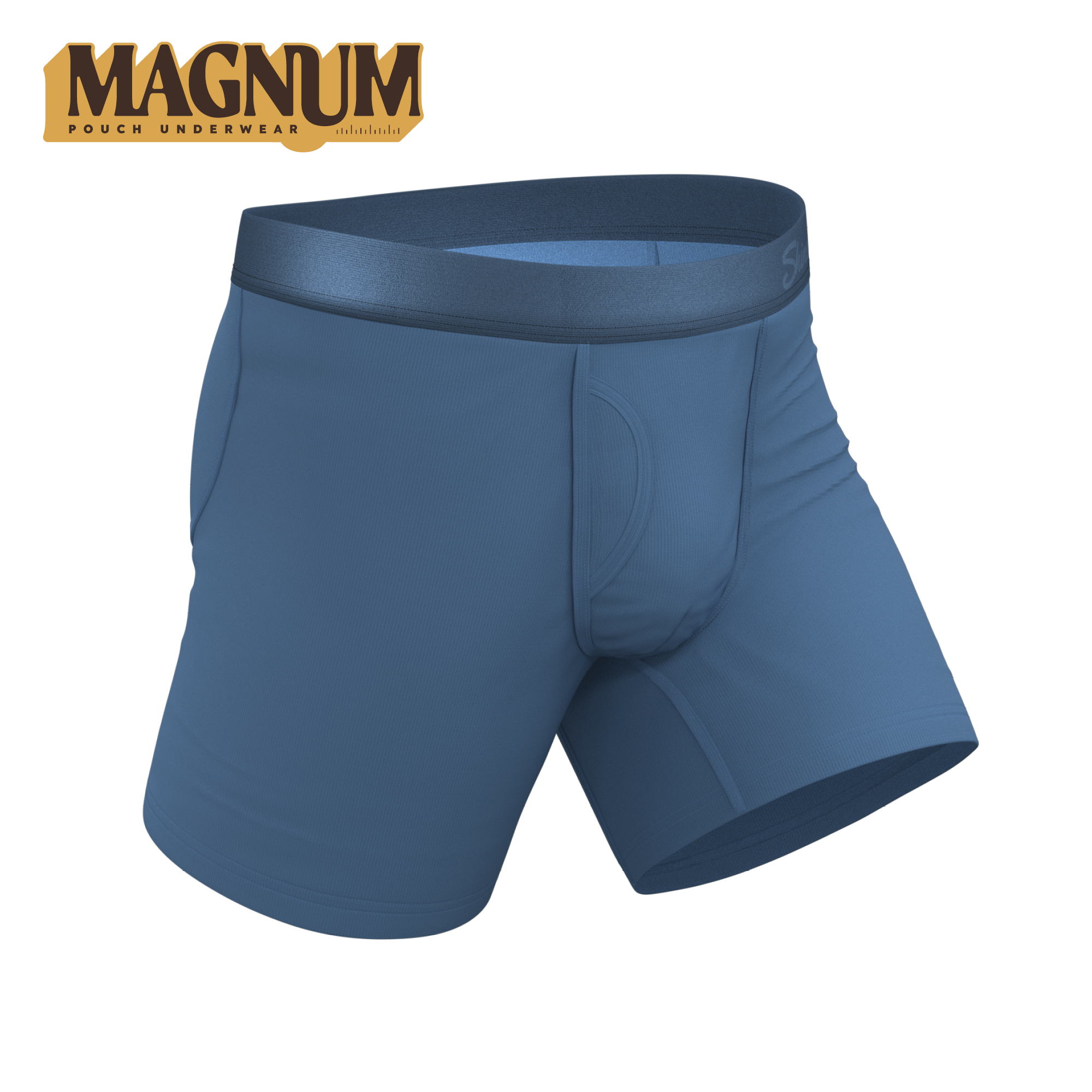 The Cool Cobalt | Slate Blue Ball Hammock® Magnum Big Pouch Underwear - Shinesty