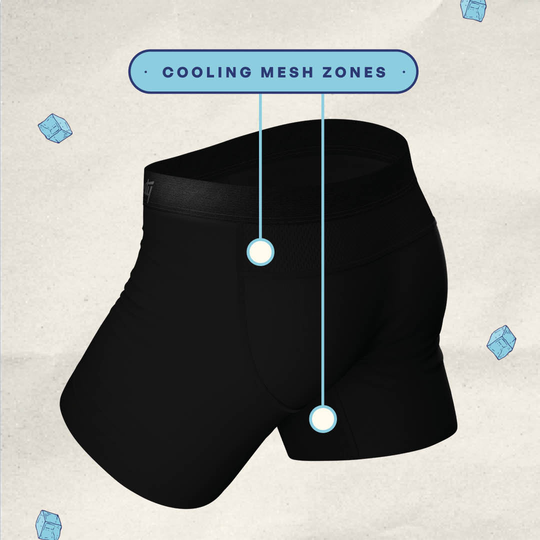 The Threat Level Midnight | Black paradICE™ Cooling Ball Hammock® Underwear - Shinesty