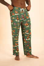 The Cowboy Christmas | Holiday Western Men's Straight Leg Pajama Pants - Shinesty