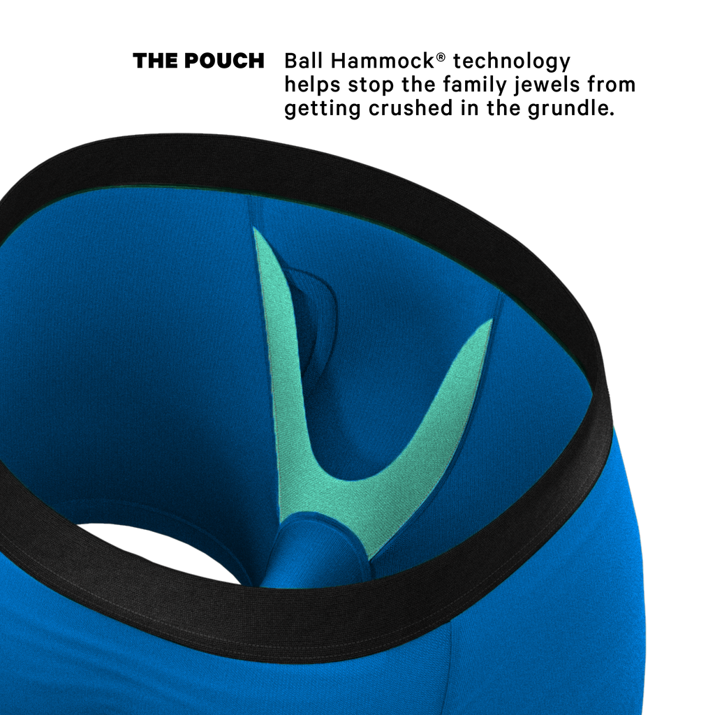 The Crown Jewels | Royal Blue Ball Hammock® Pouch Underwear With Fly - Shinesty