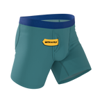 The Curacao | Teal Ball Hammock® Pouch Underwear With Fly - Shinesty