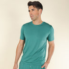 The Curacao | Teal SleepDeep™ Men’s Pajama Shirt - Shinesty