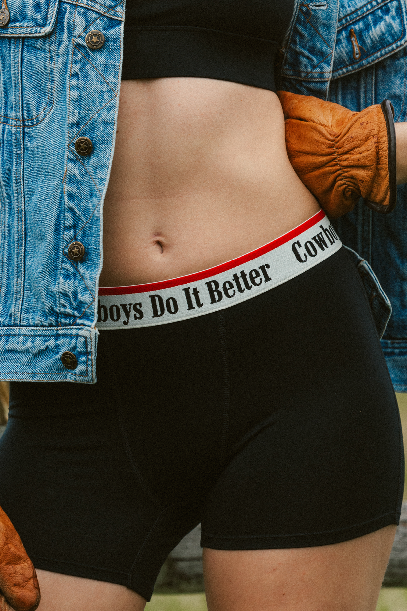 The Cowboys Do It Better | Black Shinesty x Diamond Cross Ranch Women’s Boxers - Shinesty