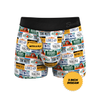 The DMV Catastrophe | License Plates Ball Hammock® Pouch Trunks Underwear - Shinesty