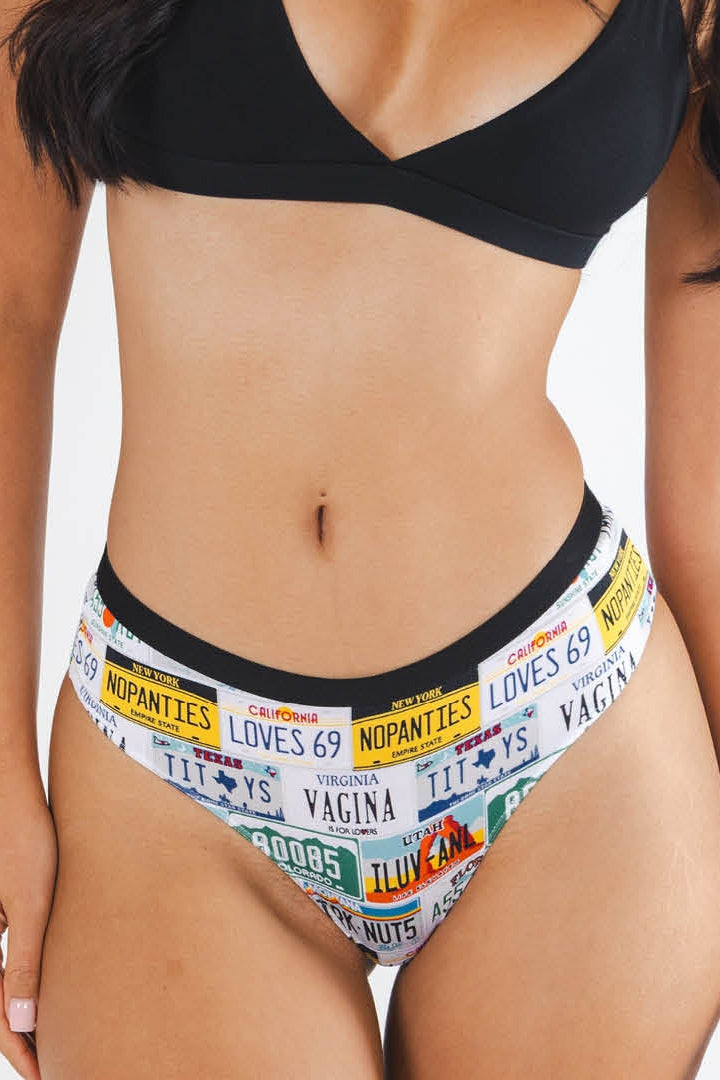 The DMV Catastrophe | License Plates Cheeky Underwear - Shinesty
