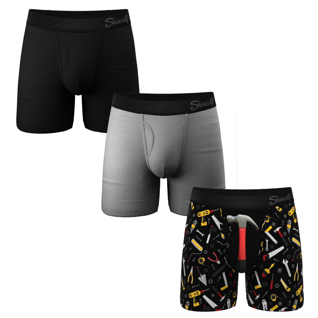 The Dad's Essentials Pack | Ball Hammock® Pouch Boxer Briefs with Fly 3 Pack - Shinesty