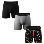The Dad's Essentials Pack | Ball Hammock® Pouch Boxer Briefs with Fly 3 Pack - Shinesty