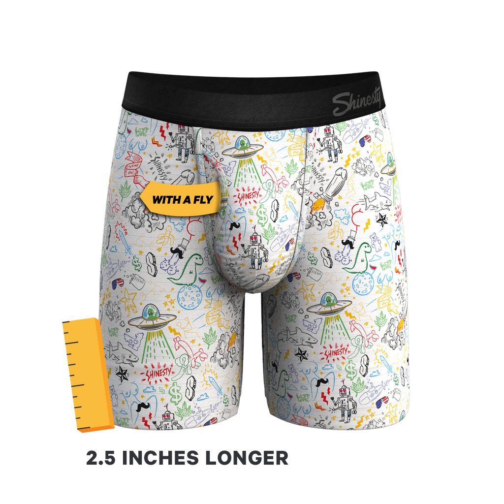 The Daily Detention | Doodle Ball Hammock® Boxer - Long Leg - Shinesty