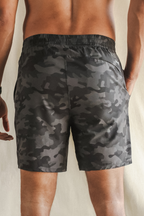 The Darkside | Black and Grey Camo Ball Hammock® 7 Inch Athletic Shorts - Shinesty