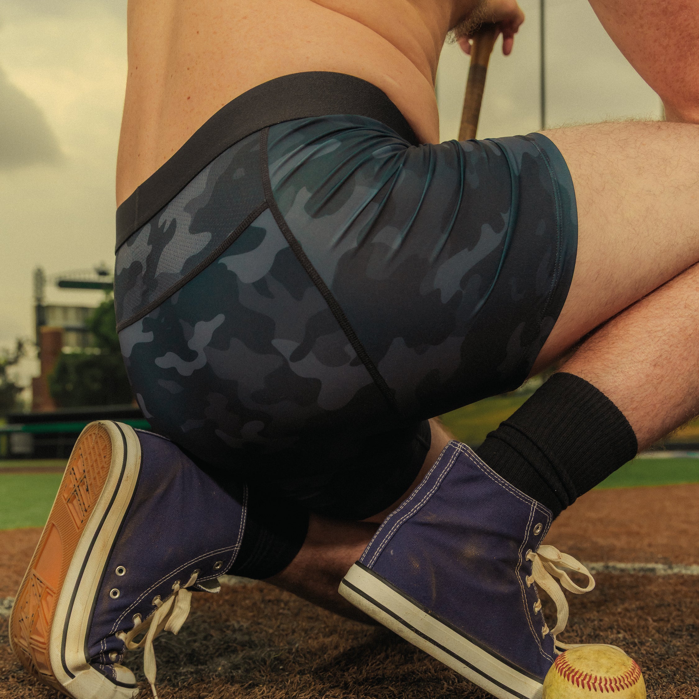 The Darkside | Black Camouflage paradICE™ Cooling Ball Hammock® Underwear - Shinesty