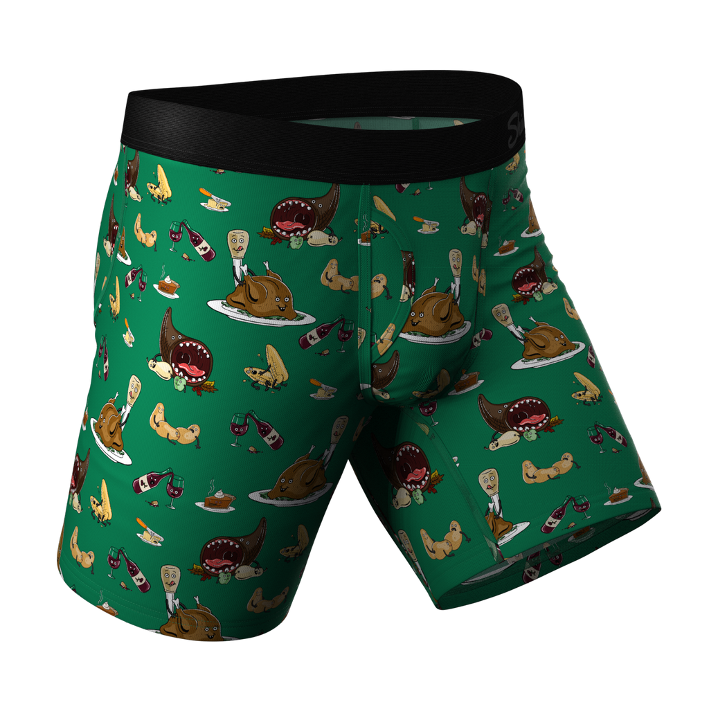 The Debauch Banquet | Thanksgiving Ball Hammock® Boxer - Long Leg - Shinesty