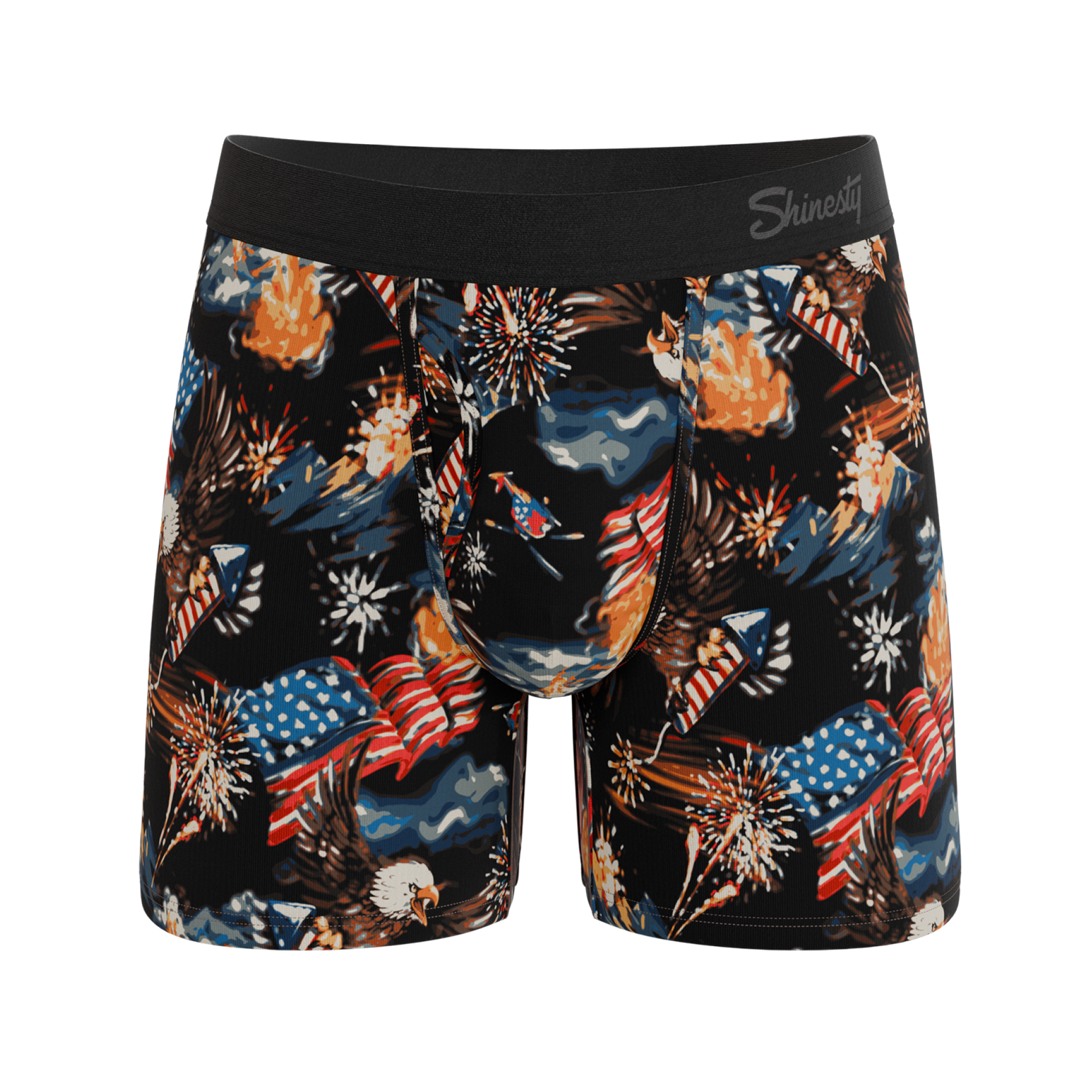 The Declaration | Americana Eagles Ball Hammock® Pouch Underwear With Fly - Shinesty
