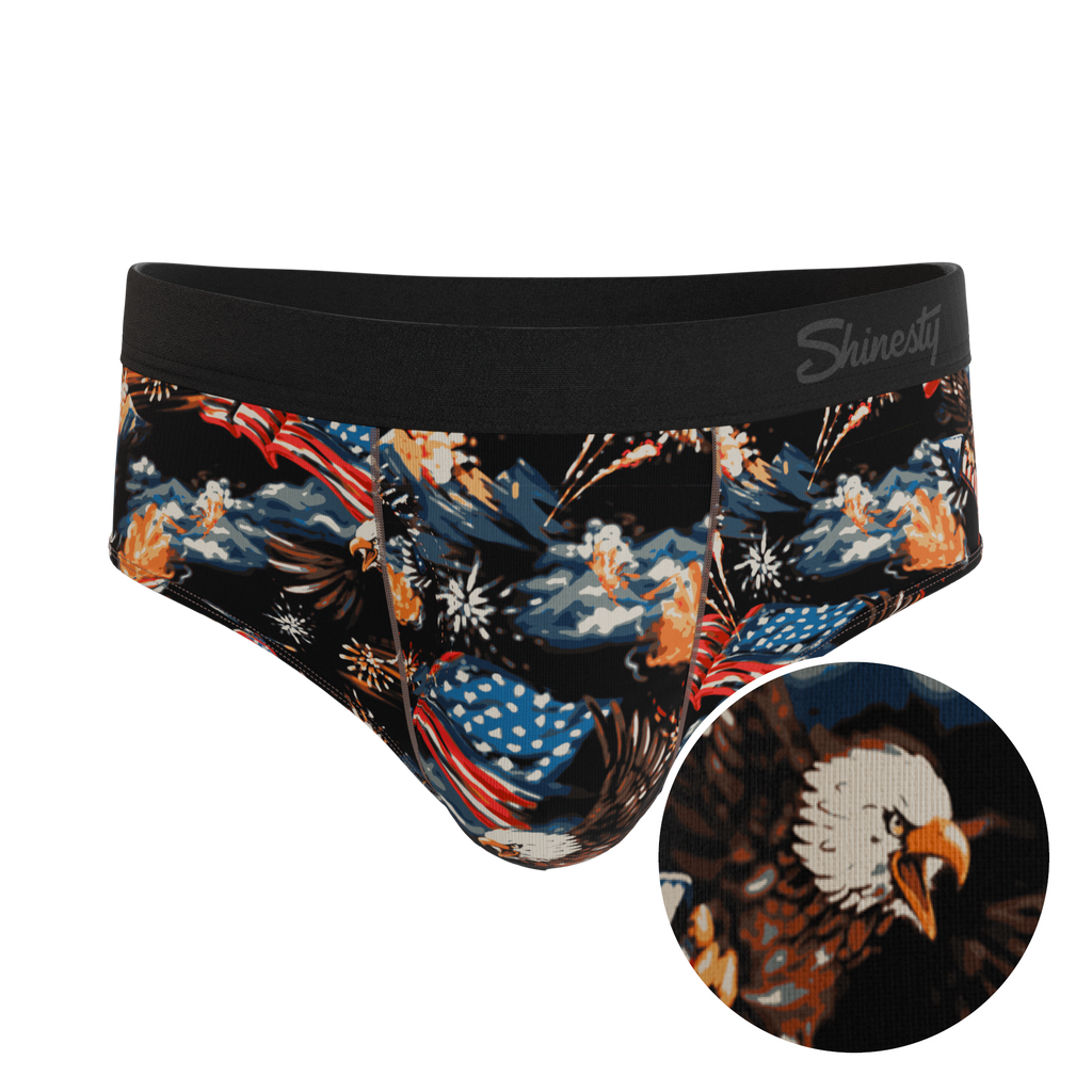 The Declaration | Americana Eagles Ball Hammock® Pouch Underwear Briefs - Shinesty