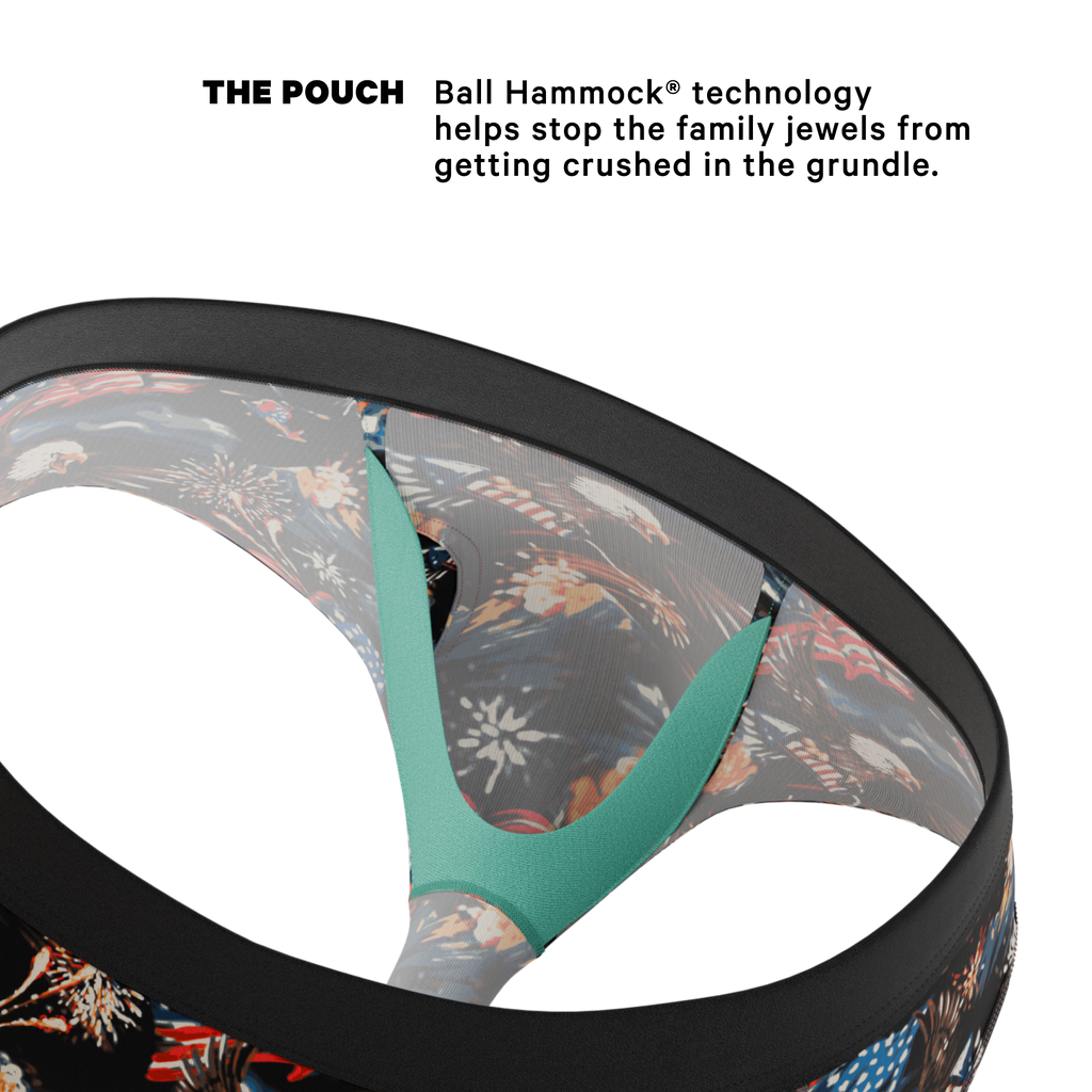 The Declaration | Americana Eagles Ball Hammock® Pouch Underwear Briefs - Shinesty