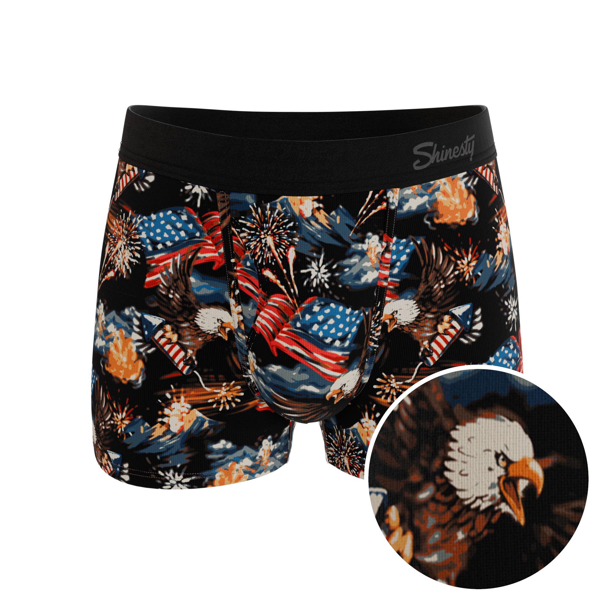 The Declaration | Americana Eagles Ball Hammock® Pouch Trunks Underwear - Shinesty