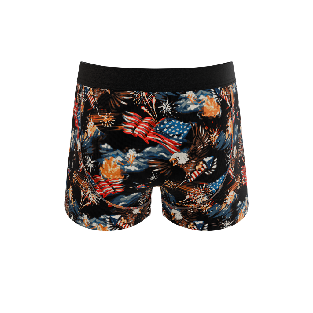 The Declaration | Americana Eagles Ball Hammock® Pouch Trunks Underwear - Shinesty