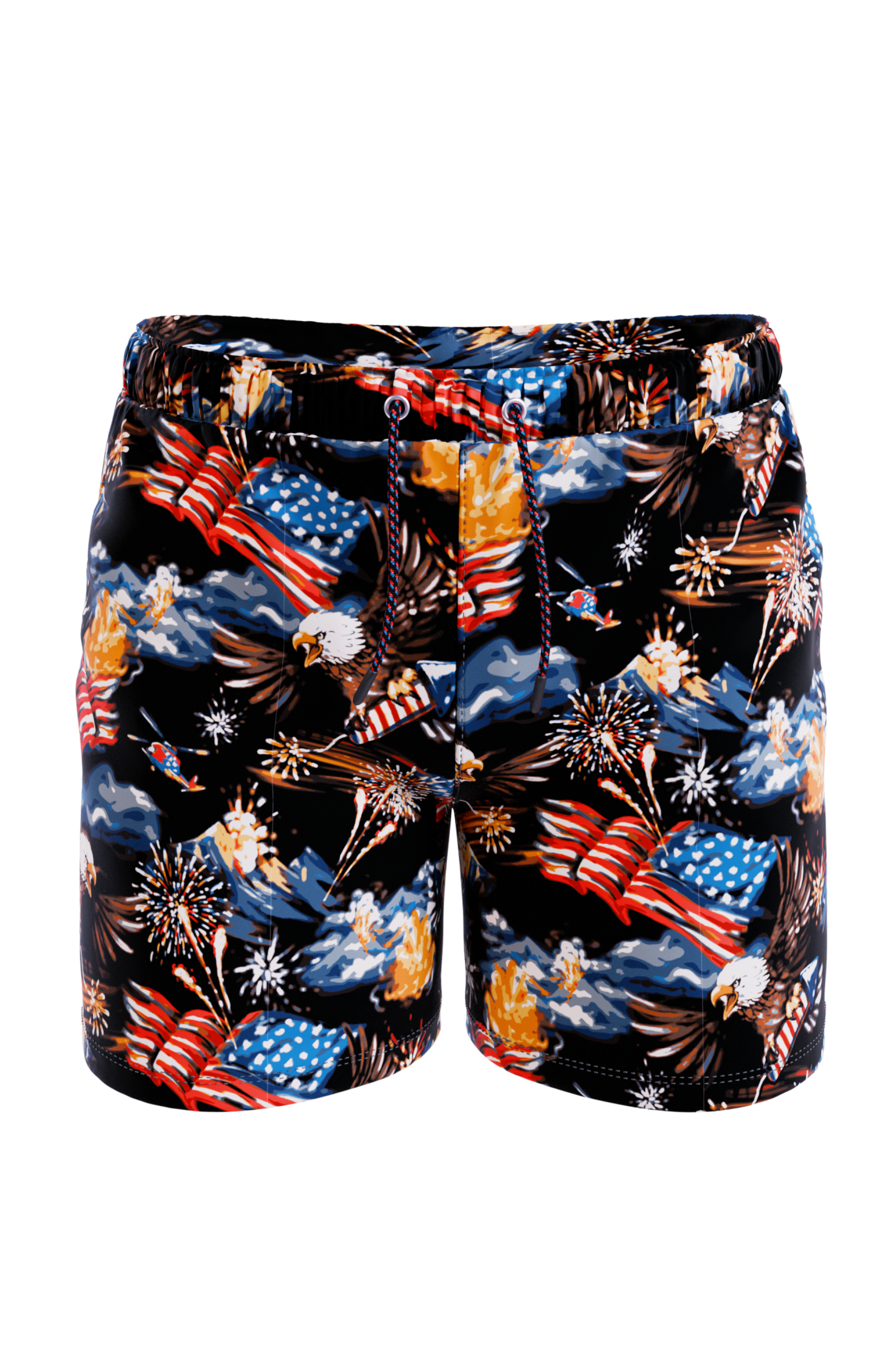 The Declaration | Americana Eagles Ball Hammock® Pouch 5" Swim Trunks - Shinesty