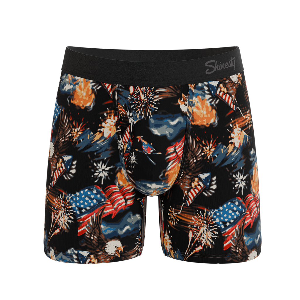 The Declaration | Americana Eagles Ball Hammock® Magnum Big Pouch Underwear - Shinesty