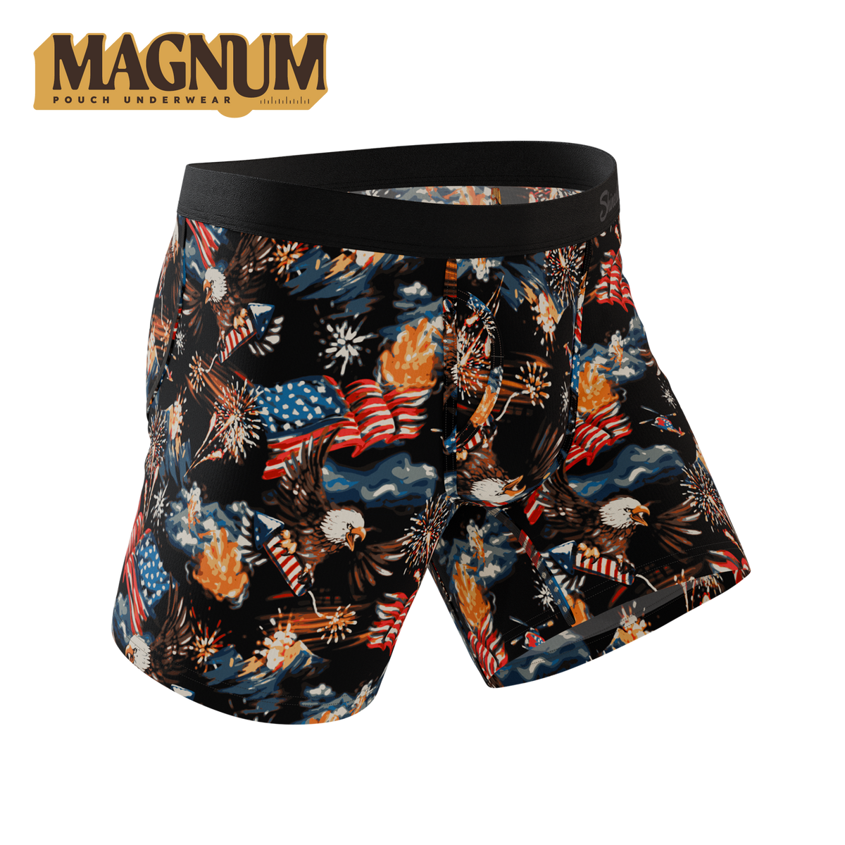 The Declaration | Americana Eagles Ball Hammock® Magnum Big Pouch Underwear - Shinesty